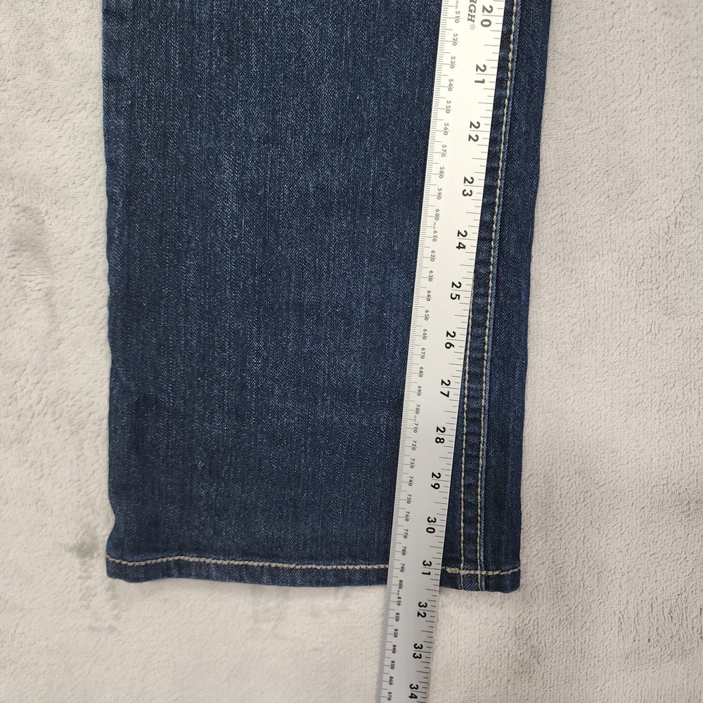 Faded Glory Jeans‎ Womens 8 Blue Low Rise Bootcut Embroidered Rhinestone Stretch - Picture 10 of 12